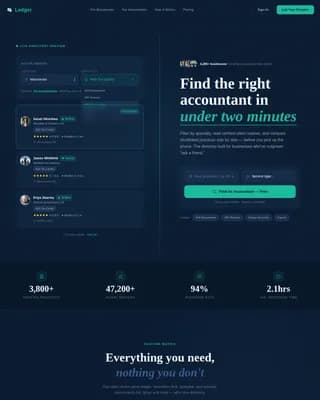 Accounting Digital Presence Reviews Website Template