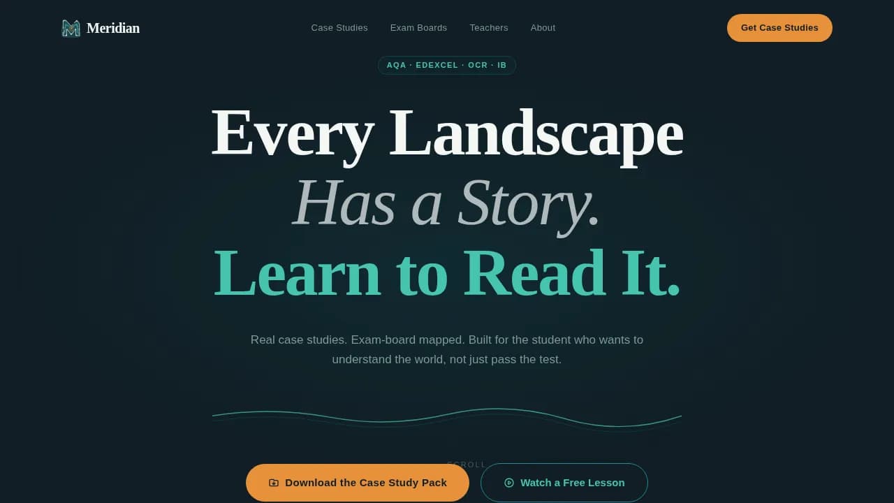 Geography Education Portfolio Website Template