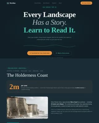 Geography Education Portfolio Website Template