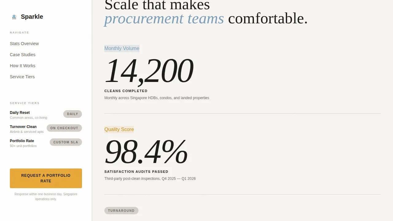 Singapore Local Portfolio Website Template