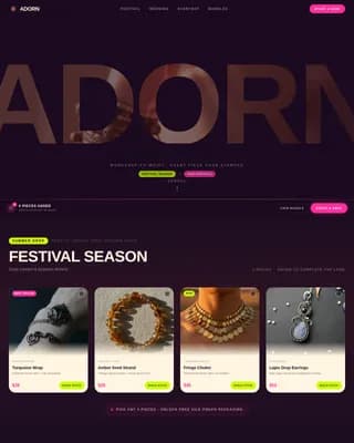 Bohemian Fashion Professional Website Template