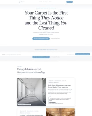 Steamed - Authoritative Carpetcleaning Landing Page Template
