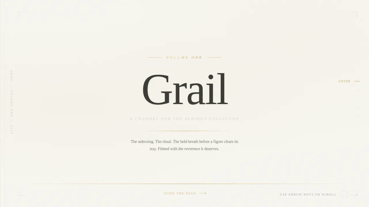 Grail - Luxe Collector Waitlist Landing Page Template