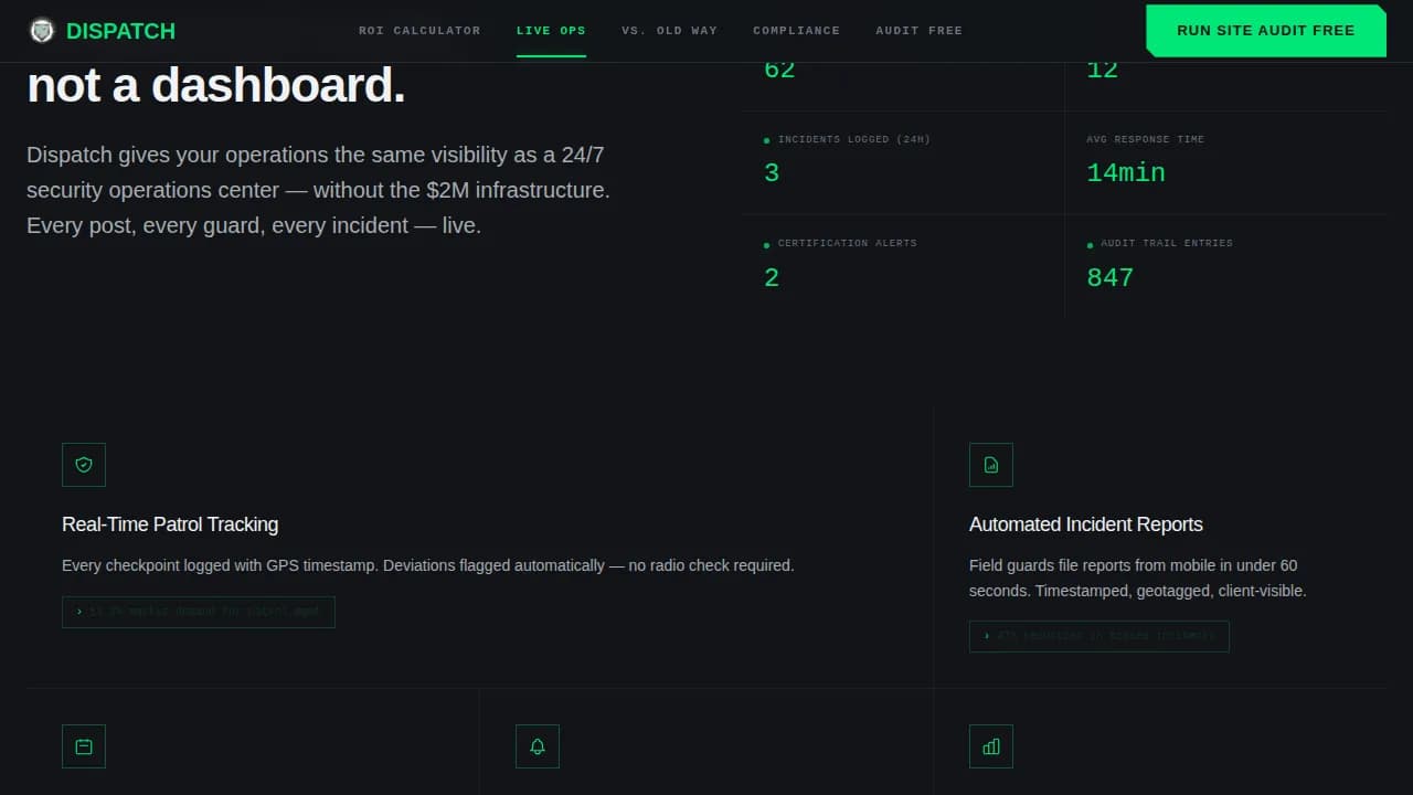 Mobilize — Live Security Operations Landing Page Template