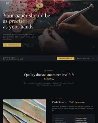 Hobby & Passion Supplies Professional Website Template