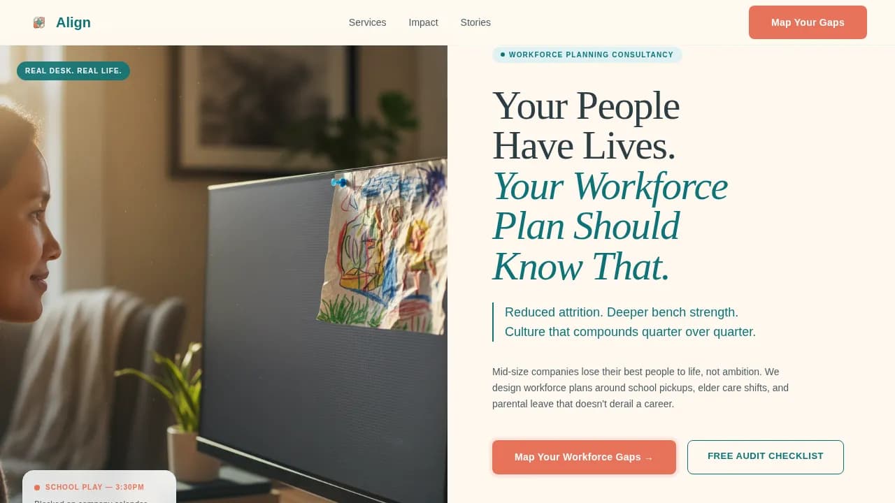 Orchestrate — Precision Team Staffing Landing Page Template