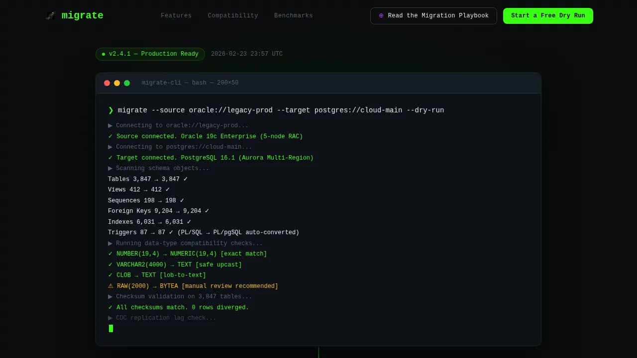 Seamless — Enterprise Data Transfer Landing Page Template