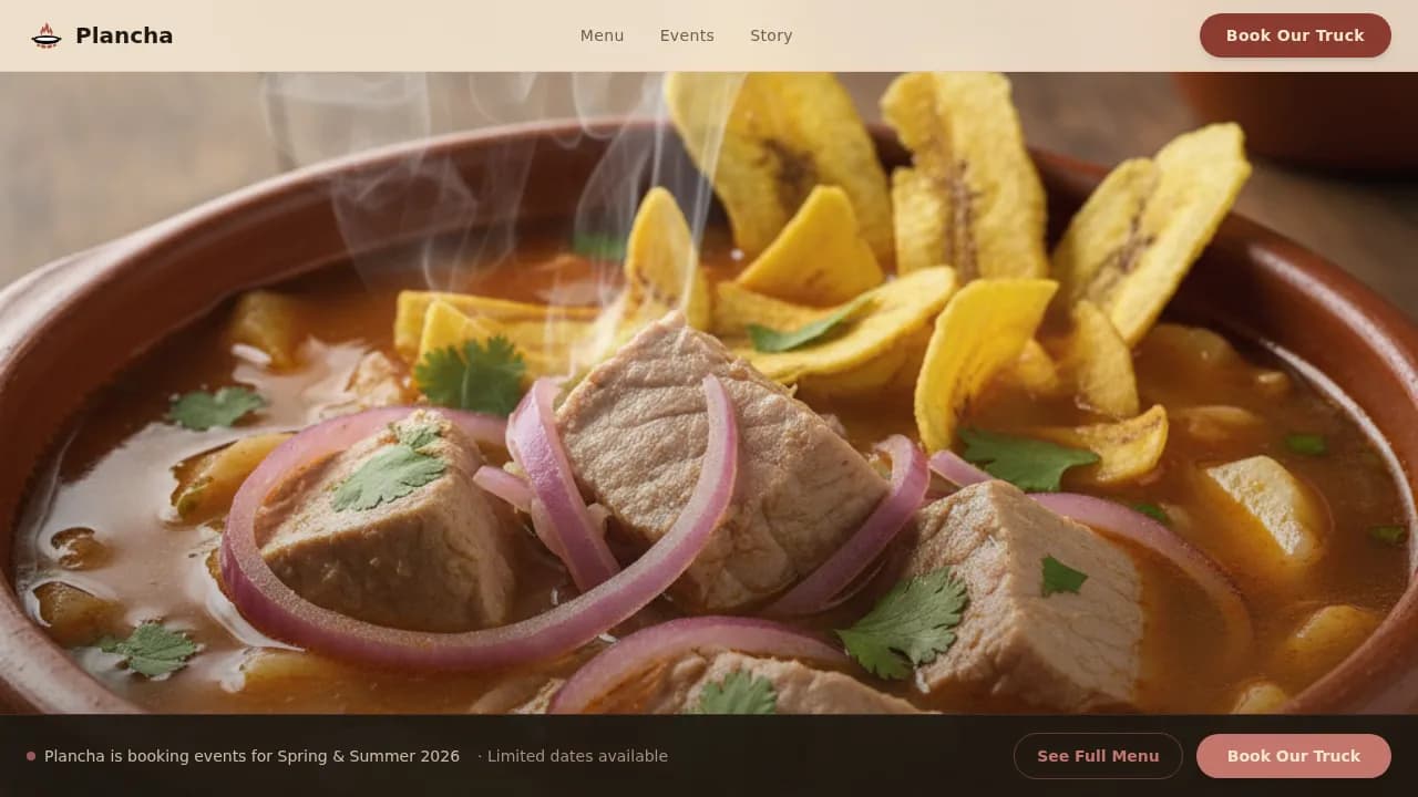 Fiesta — Mobile Latin Cuisine Service Landing Page Template