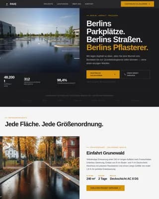 Surface — Premium Pavement Solutions Landing Page Template