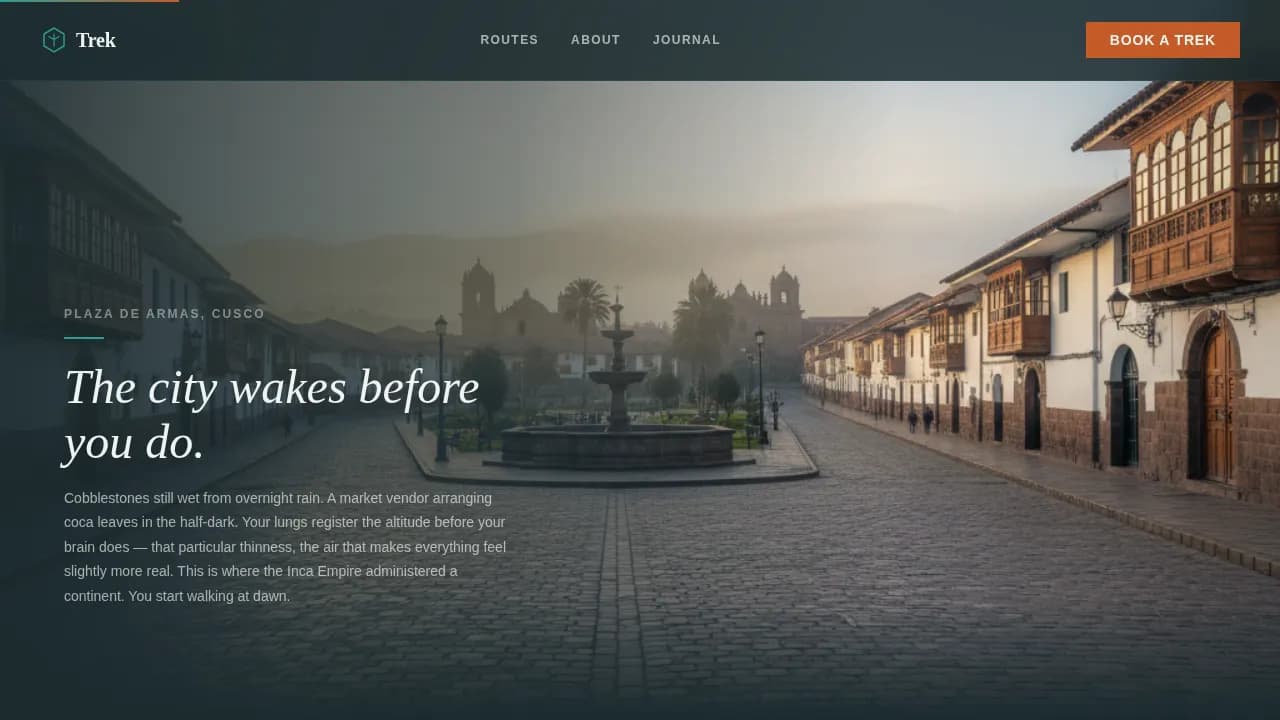 Wanderlust — Iconic Empire Tours Landing Page Template