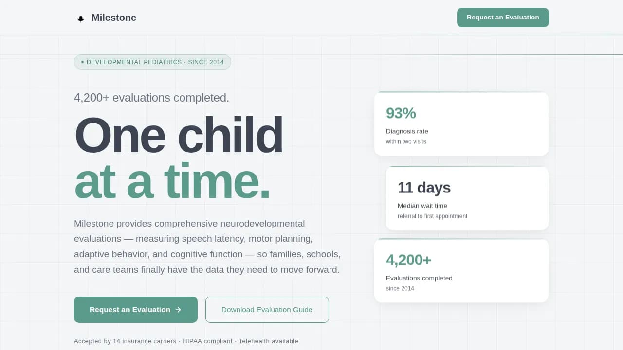 Pediatric & Child Health Professional Website Template
