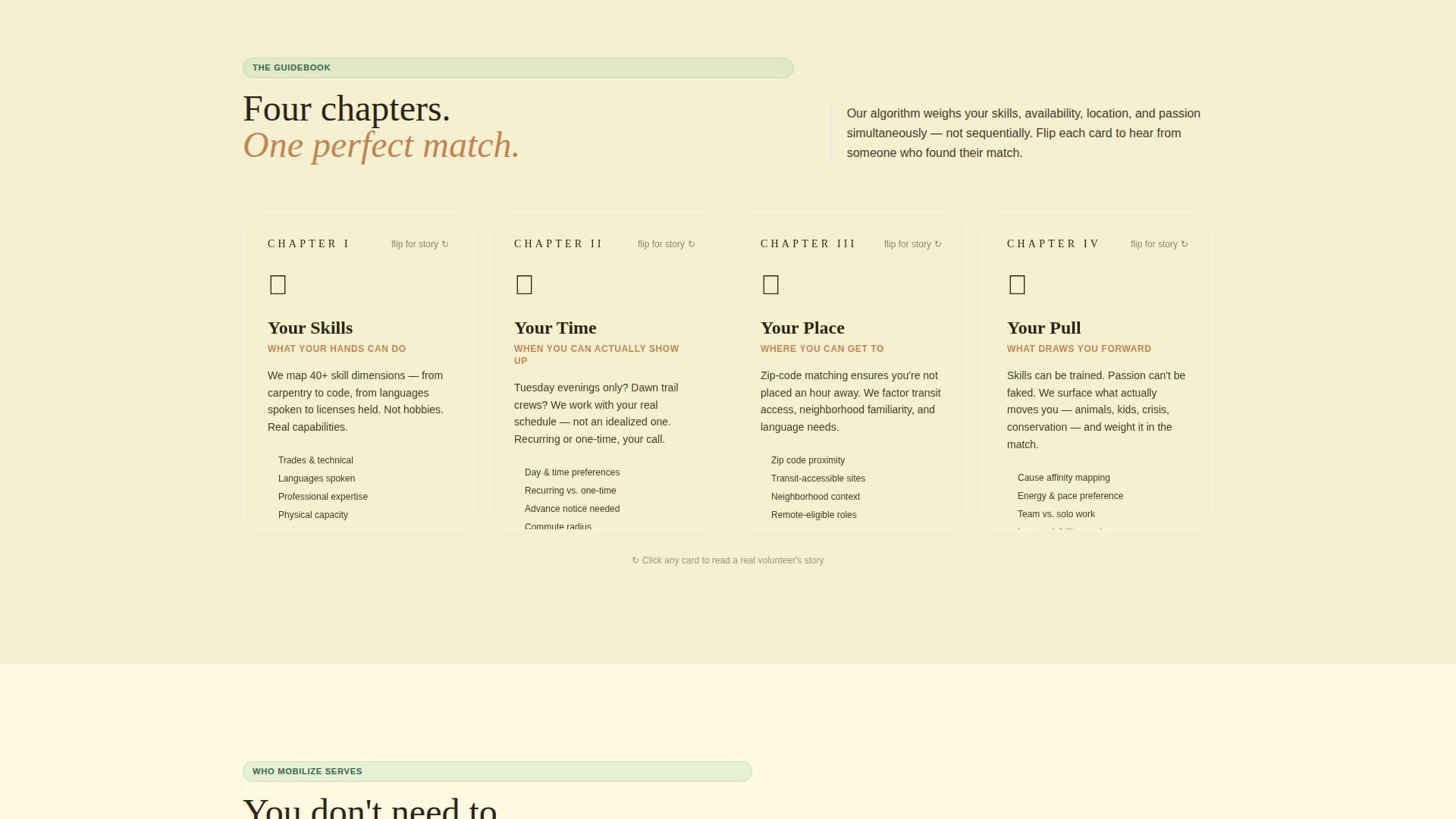 Mobilize - Purposeful Volunteer Landing Page Template