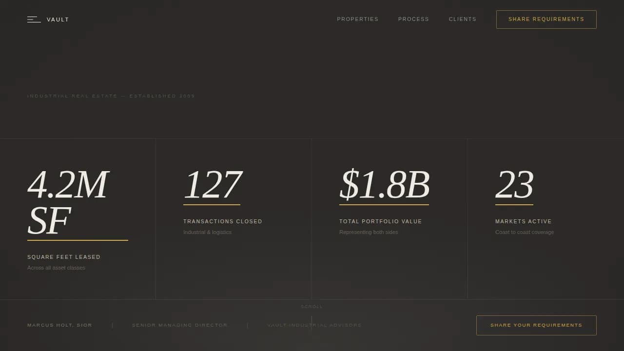 Strongbox — Premier Warehouse Landing Page Template