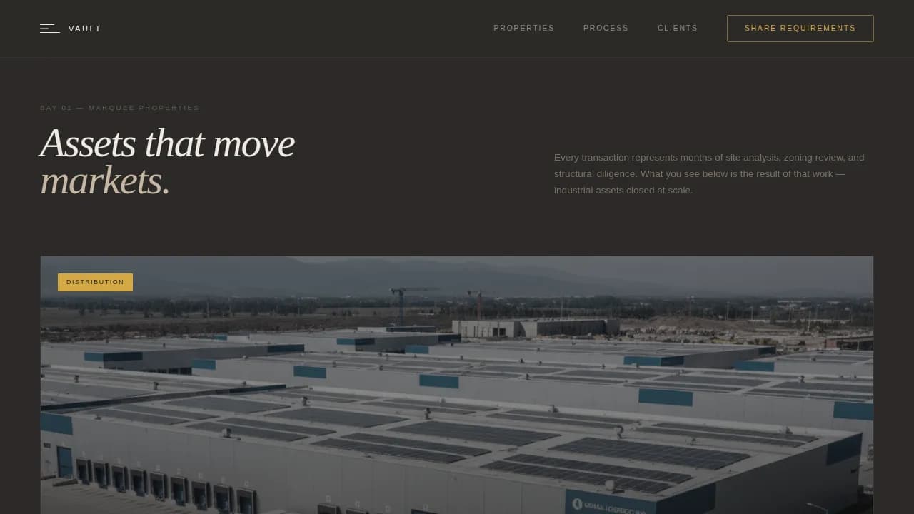 Strongbox — Premier Warehouse Landing Page Template
