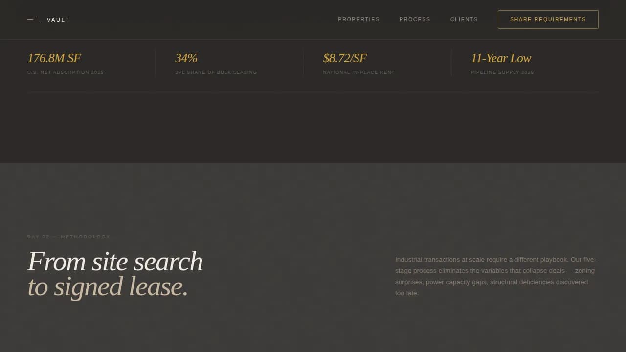 Strongbox — Premier Warehouse Landing Page Template