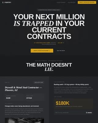 Elevate — Expert Construction Strategy Landing Page Template