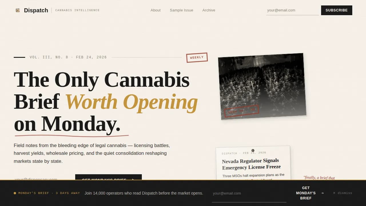 Cannabis Blog & Media Blog Website Template