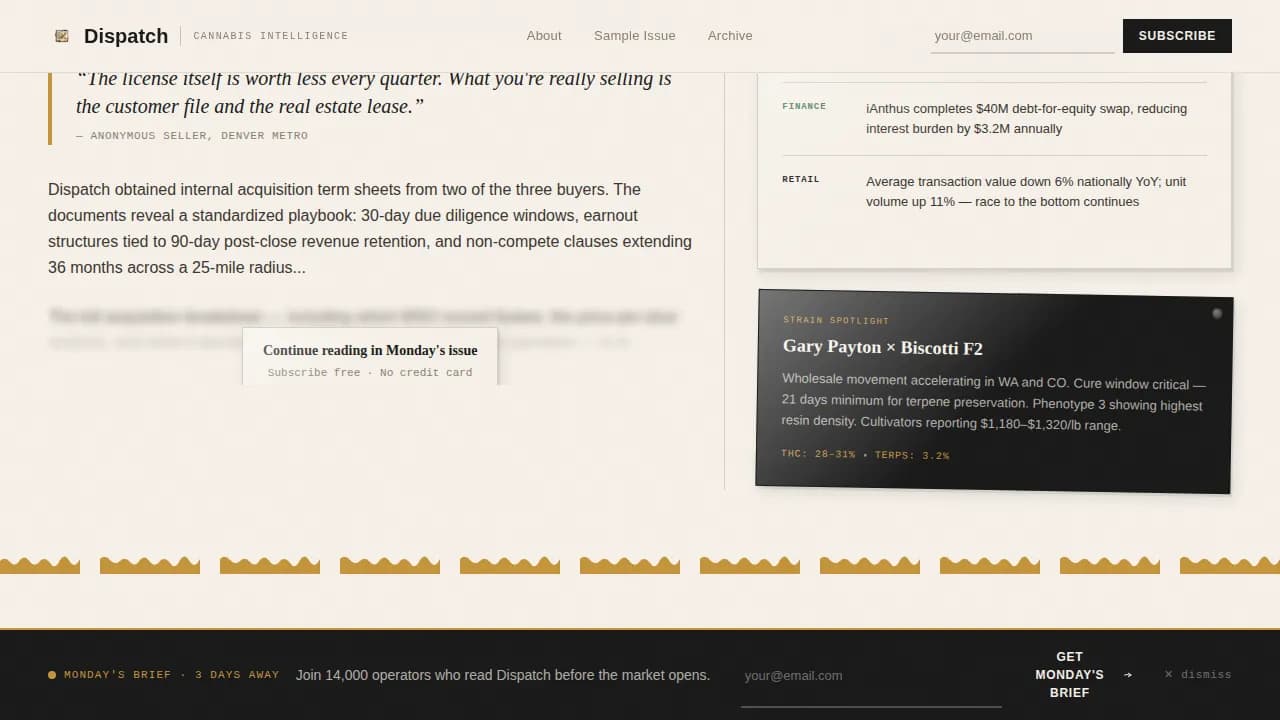 Cannabis Blog & Media Blog Website Template