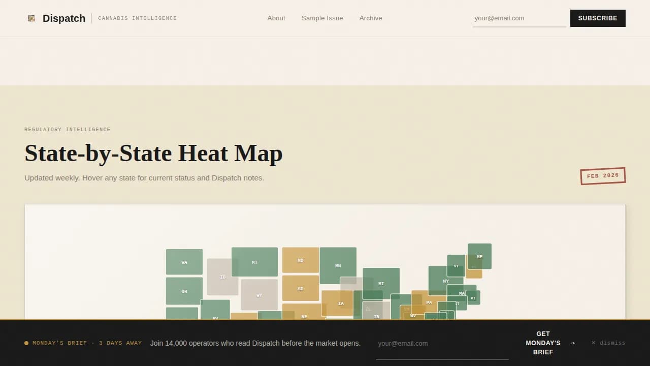 Cannabis Blog & Media Blog Website Template