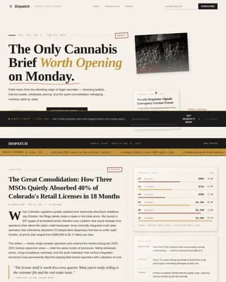 Cannabis Blog & Media Blog Website Template