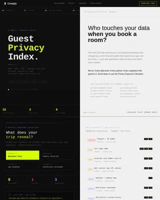 Boutique Hotel Privacy Policy & Guest Data Website Template