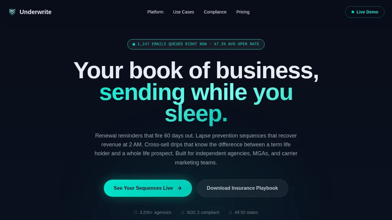 Engage — Smart Insurance Marketing Landing Page Template