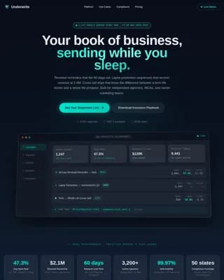 Engage — Smart Insurance Marketing Landing Page Template