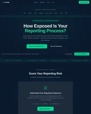 Navigate — Intelligent Regulatory Hub Landing Page Template
