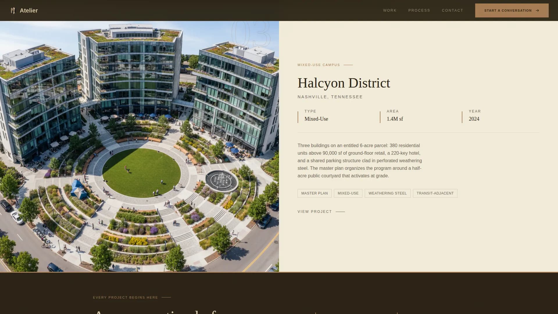 Blueprint — Innovative Architecture Marketing Landing Page Template