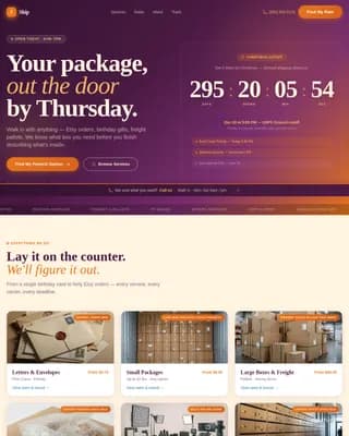 Dispatch — Urgent Shipping Center Solutions Landing Page Template