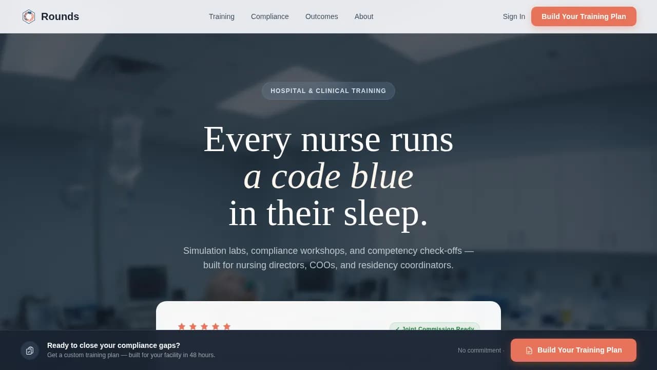 Certify — Expert Healthcare Training Landing Page Template
