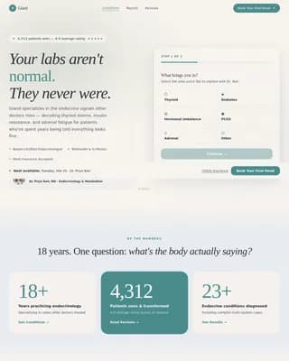 Endocrinologist Booking Website Template