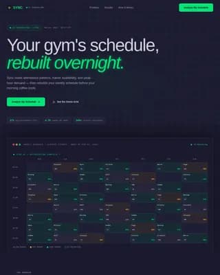 FitFlow — Smart Fitness Booking Optimizer Landing Page Template