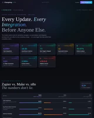 Release — Live Tracker Updates Landing Page Template