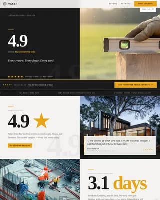 Construct — Fence Builder Landing Page Template