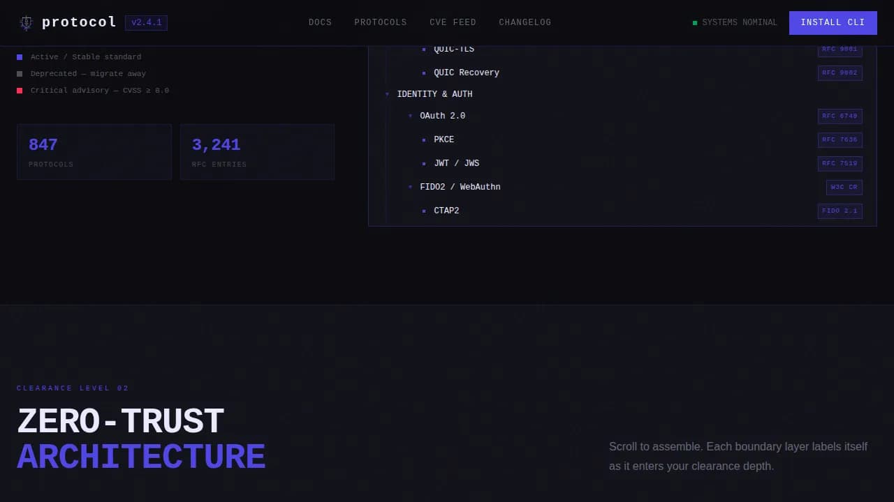 Internal Knowledge Base Professional Website Template
