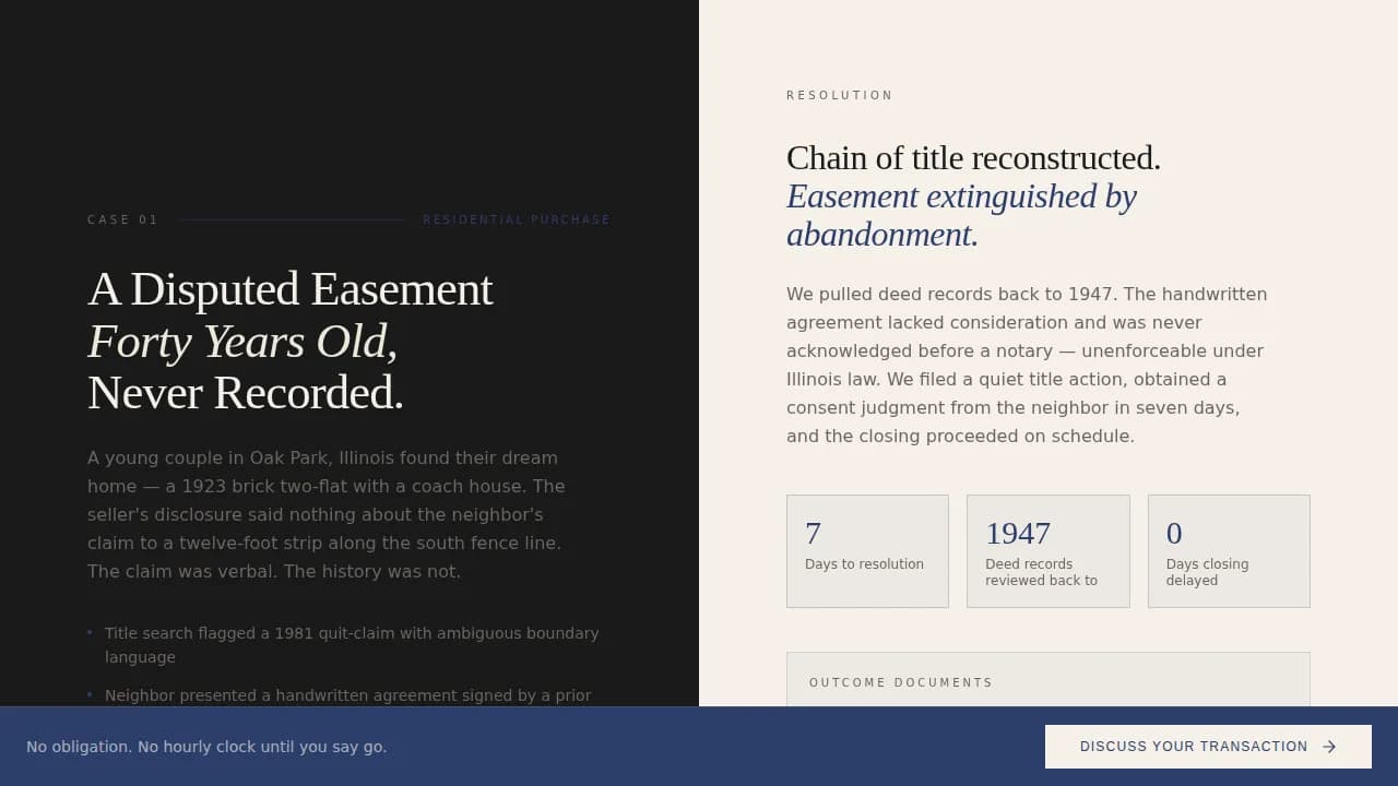 Advocate — Authoritative Property Law Landing Page Template