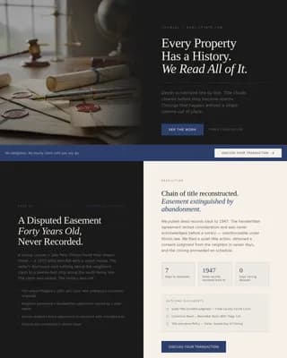 Advocate — Authoritative Property Law Landing Page Template