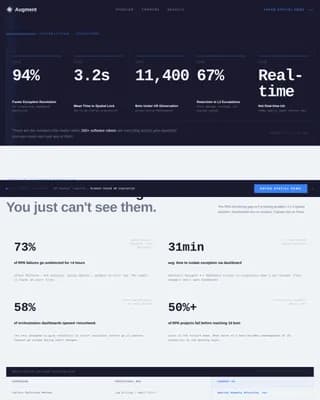 Augment - AR-Enhanced RPA Comparison Table Landing Page Template