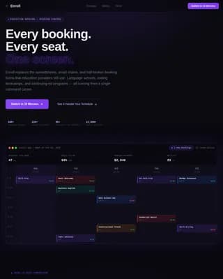 Dashboard — Data-Driven Learning Platform Landing Page Template