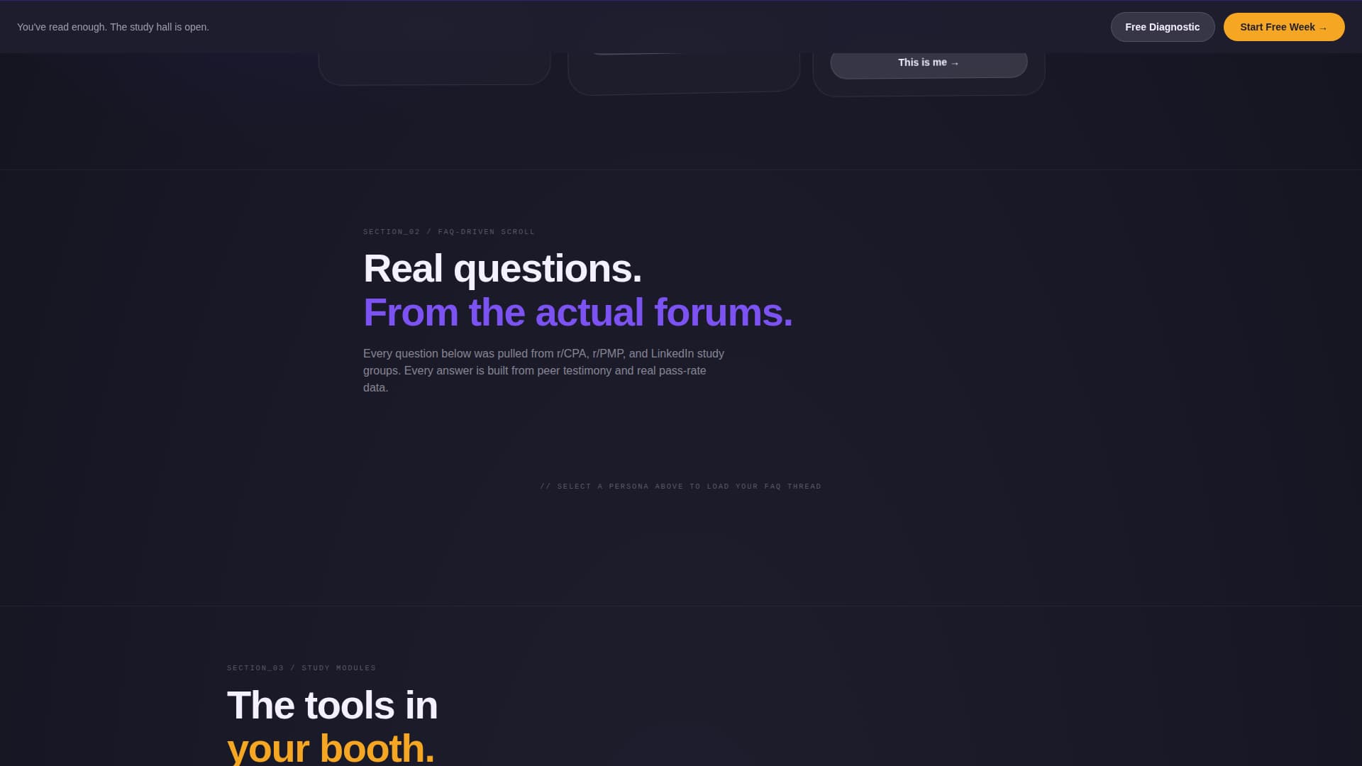 Cram - Focused Certification Landing Page Template