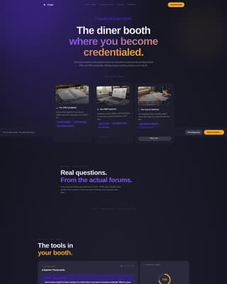 Cram - Focused Certification Landing Page Template