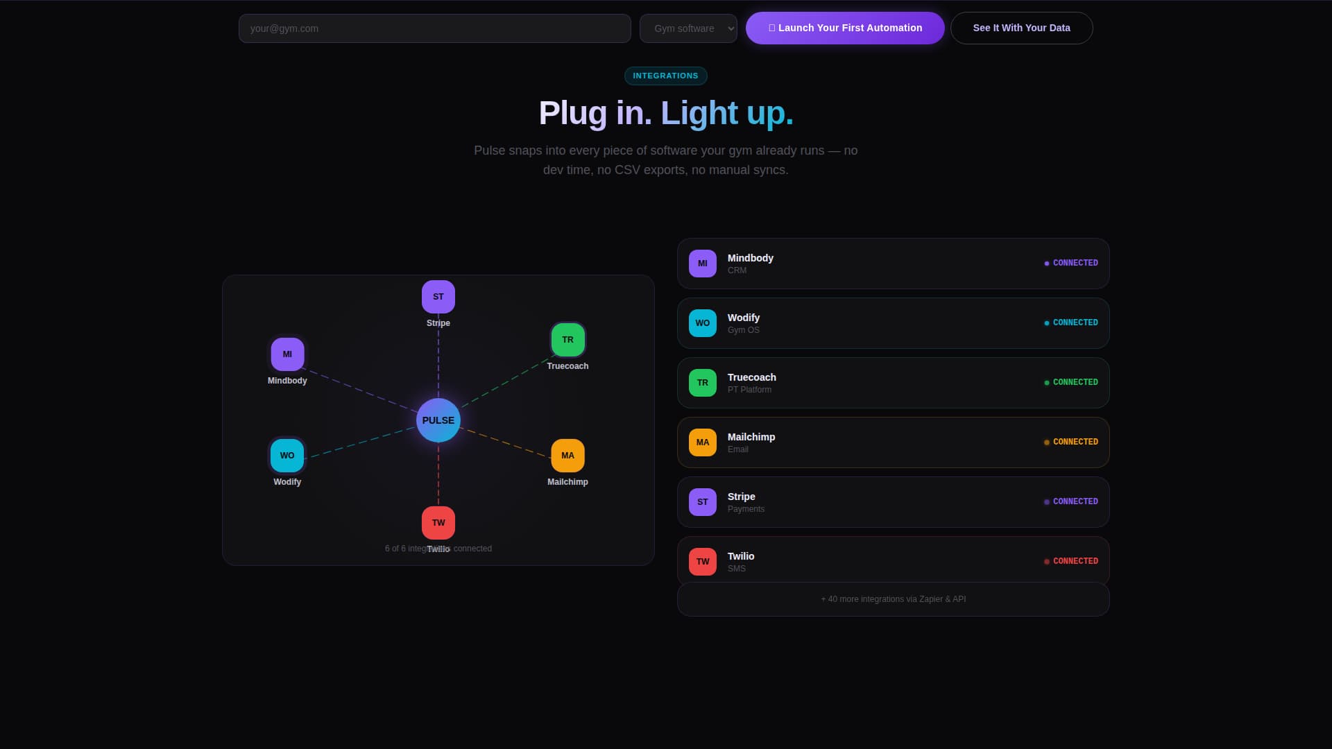 Pulse - Highvoltage Fitnessautomation Landing Page Template
