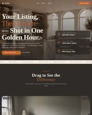 Capture — Professional Property Photography Landing Page Template
