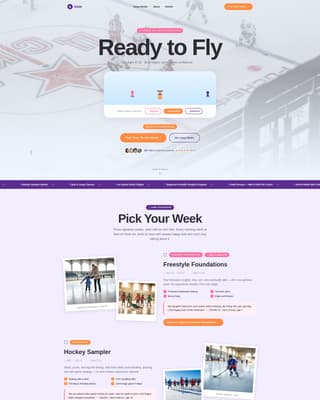 Glide - Joyful Iceskating Landing Page Template
