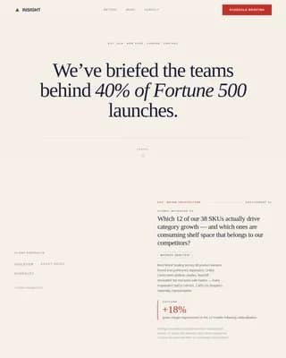 Boardroom — Executive Market Intelligence Landing Page Template
