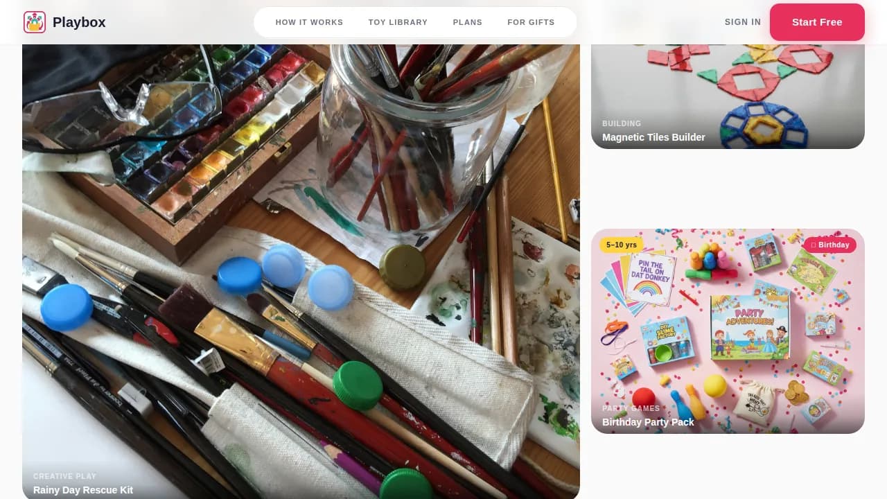 Delight — Sensory Toy Subscription Landing Page Template