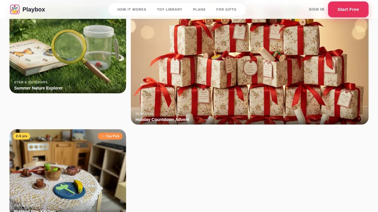 Delight — Sensory Toy Subscription Landing Page Template