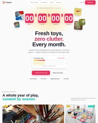 Delight — Sensory Toy Subscription Landing Page Template