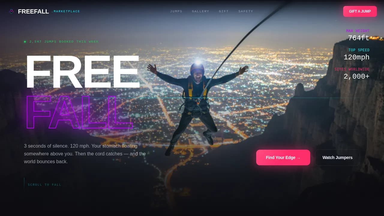 Apex — Thrilling Adventure Sports Marketplace Landing Page Template